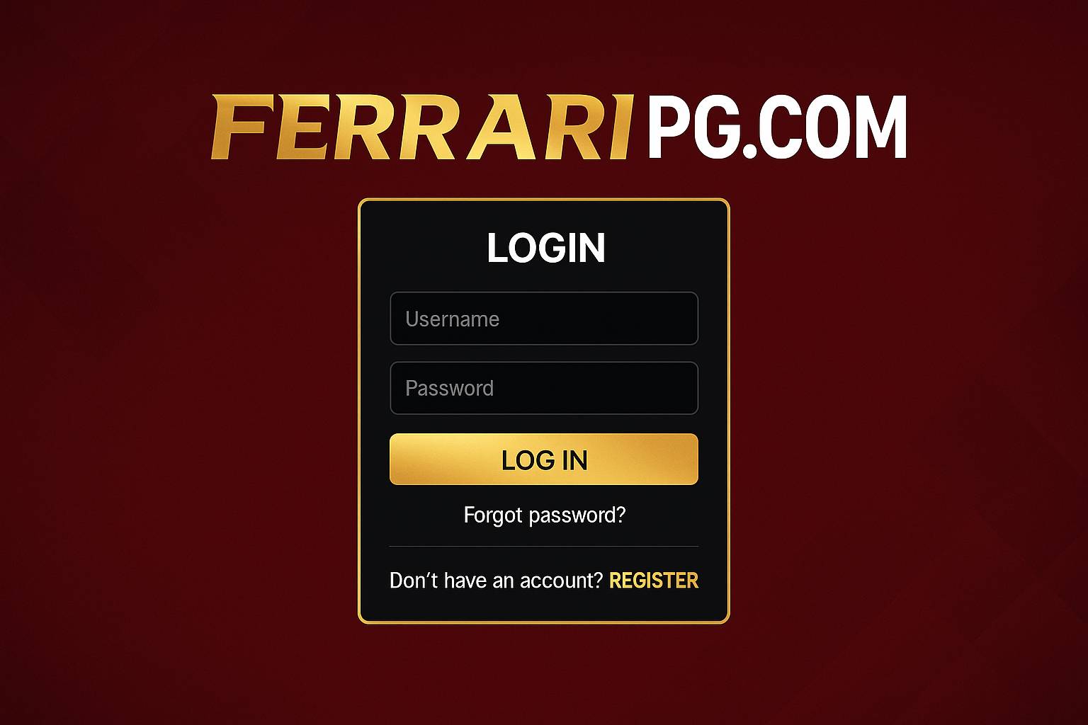 Login no Cassino FERRARIPG.COM